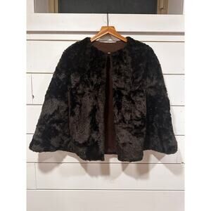 Glamorous Faux Fur Womens Stole Wrap Cape One Size Brown